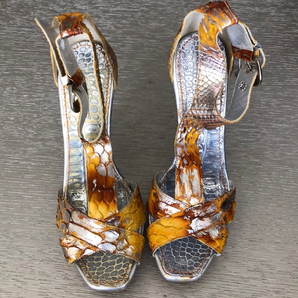 Massimo Dogana snake sandals size 7 - Picture 3 of 11